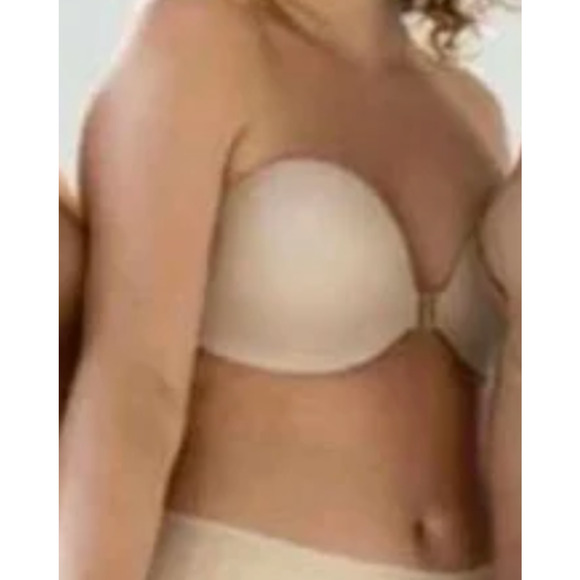 NWT Evelyn & Bobbie Women's Everyday Bustier Strapless Bra Cream 08.14.098 (36D) - Picture 13 of 13